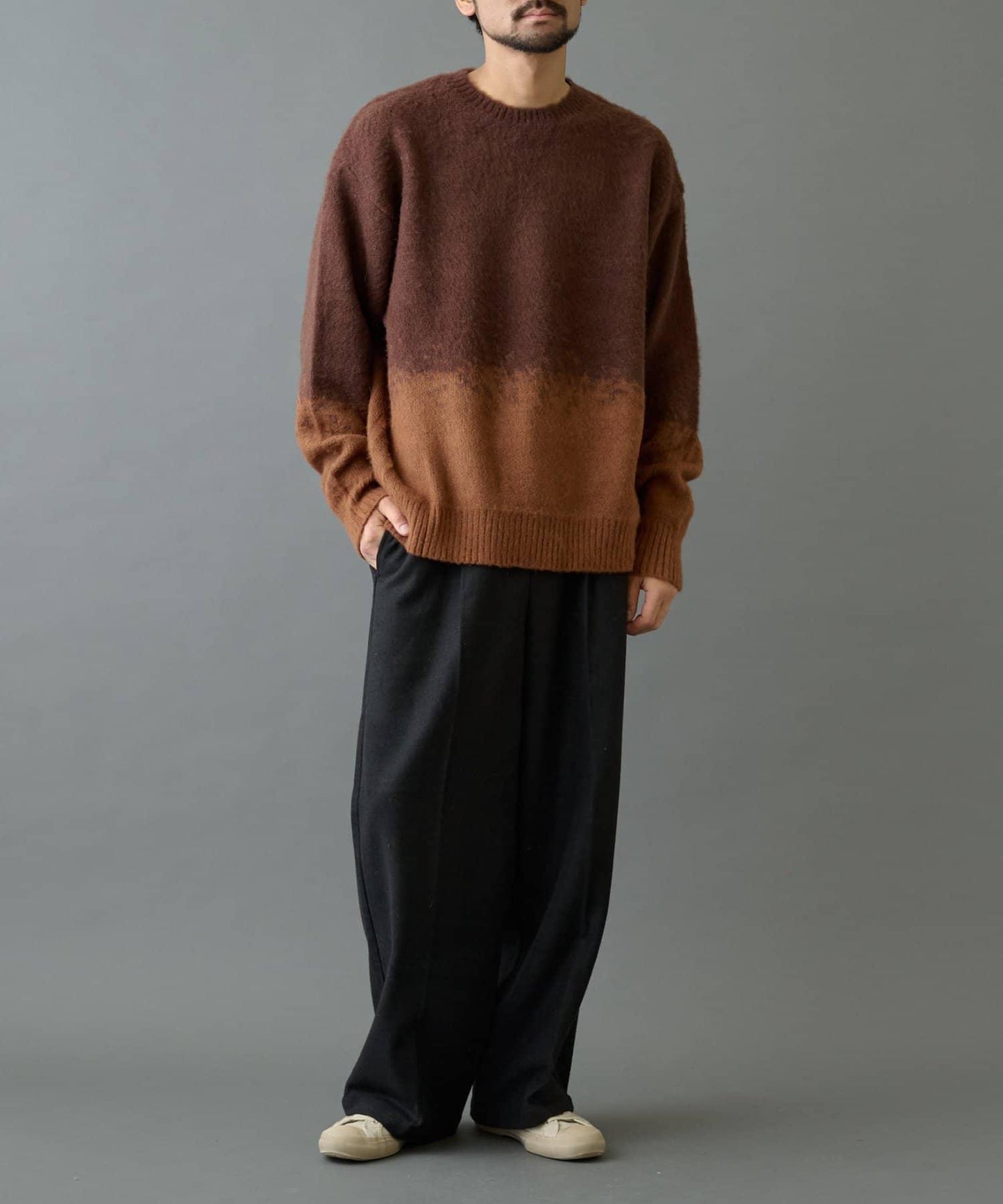 【復刻】仿馬海毛漸變針織衫