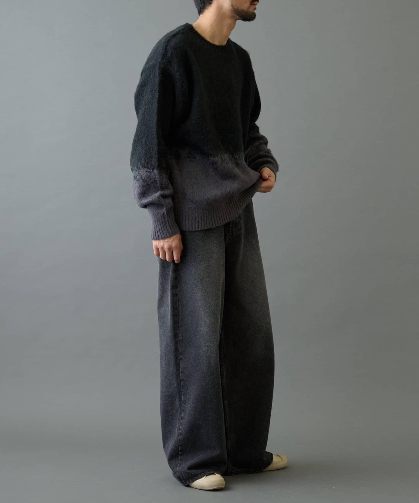 【復刻】仿馬海毛漸變針織衫