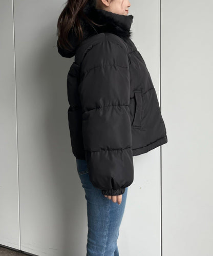 加厚仿毛皮中棉夾克