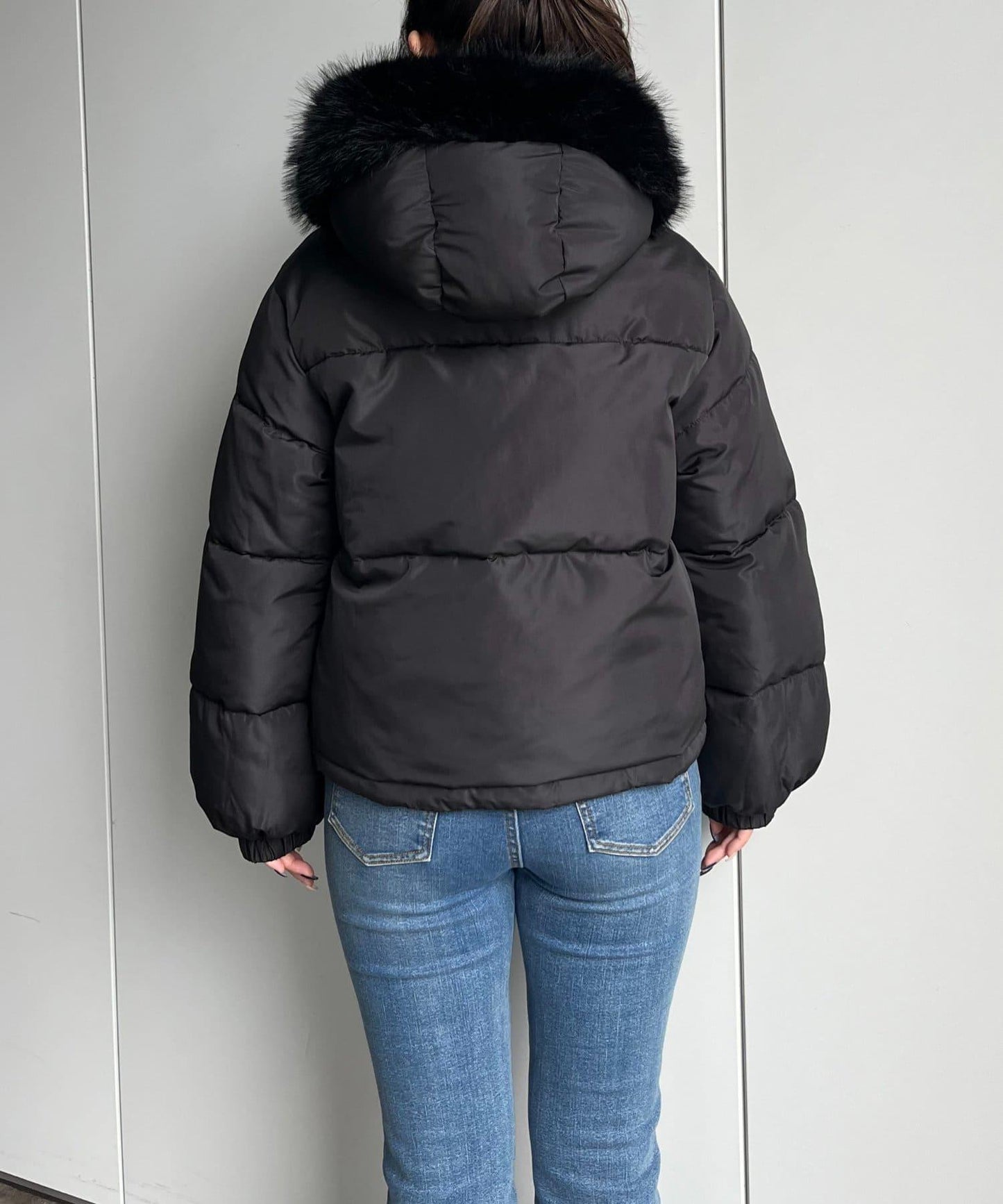 加厚仿毛皮中棉夾克