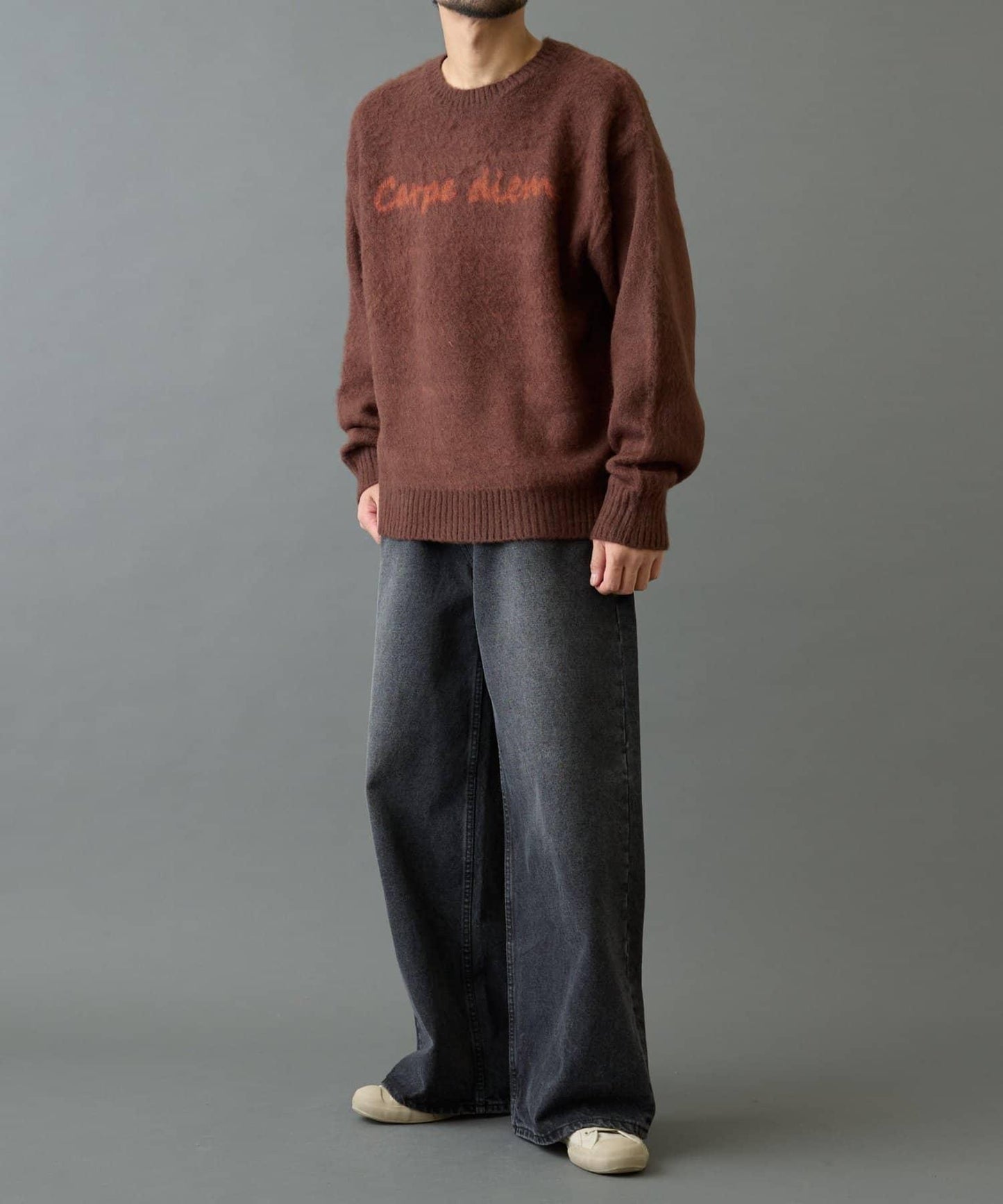 【復刻】仿馬海毛手寫風針織衫