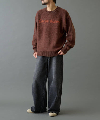 【復刻】仿馬海毛手寫風針織衫