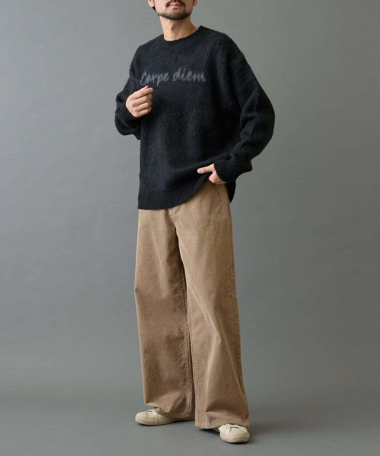 【復刻】仿馬海毛手寫風針織衫