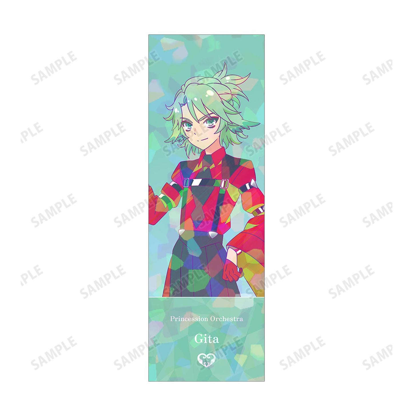 プリンセッション・オーケストラ_ギータ Ani-Art clear label ホログラムチケット風カード 公主連結Re:Dive_吉塔 Ani-Art透明標籤全息票卡