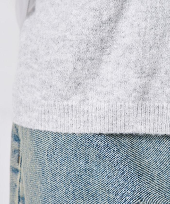 網紗拼接疊穿針織衫