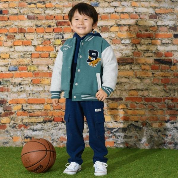 KPBOY 恐龍貼布棒球夾克（90~130）