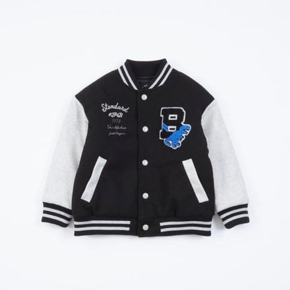 KPBOY 恐龍貼布棒球夾克（90~130）
