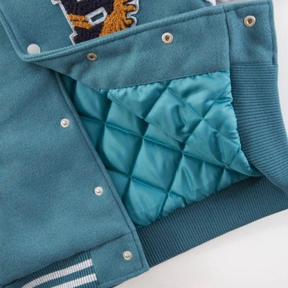 KPBOY 恐龍貼布棒球夾克（90~130）