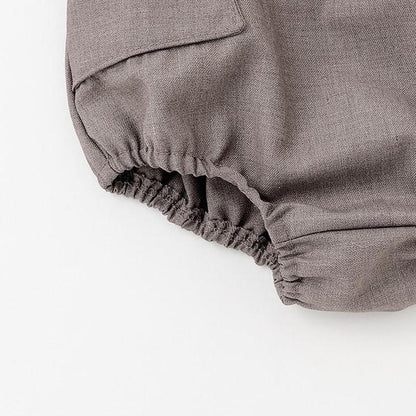 帶領帶連體衣+褲子套裝