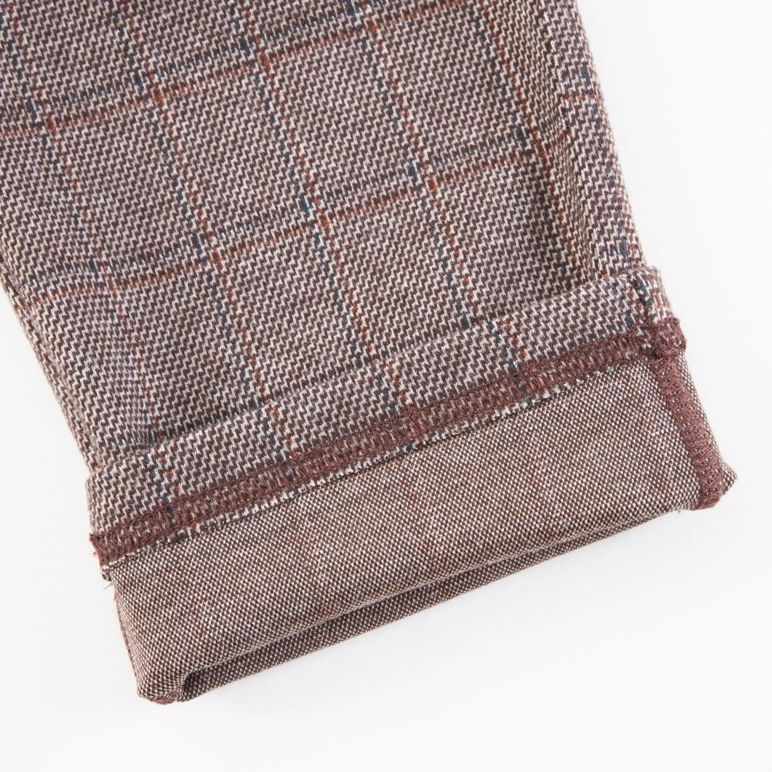 KPBOY 格紋提花長褲（90~140）