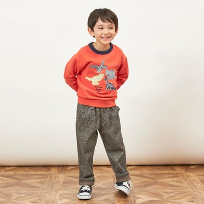 KPBOY 格紋提花長褲（90~140）