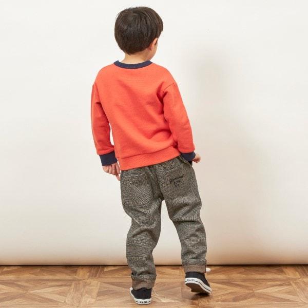 KPBOY 格紋提花長褲（90~140）