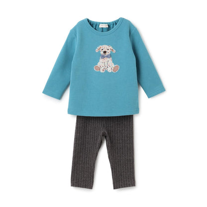 Liberty Adela 傑克狗印花衛衣套裝