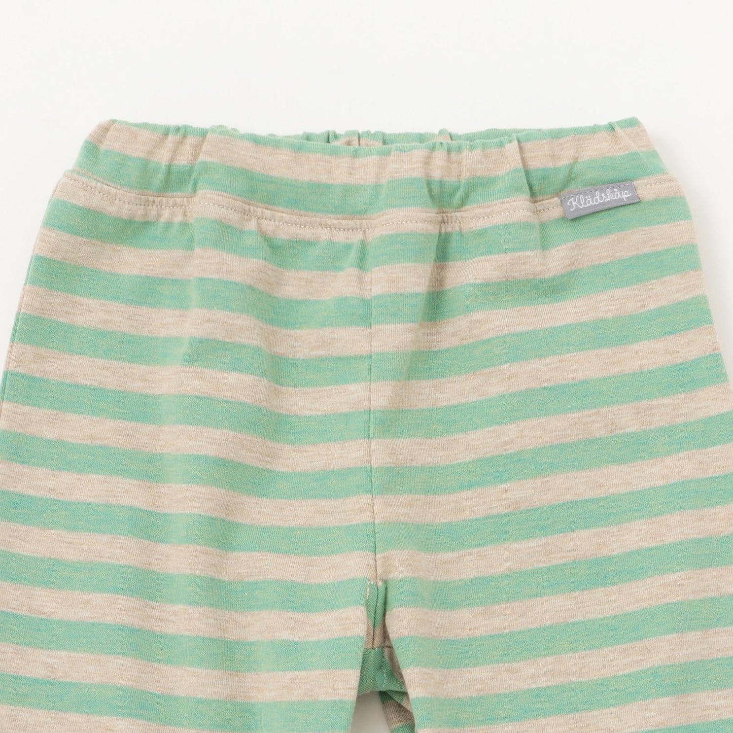 熊長袖T恤拼接條紋褲套裝