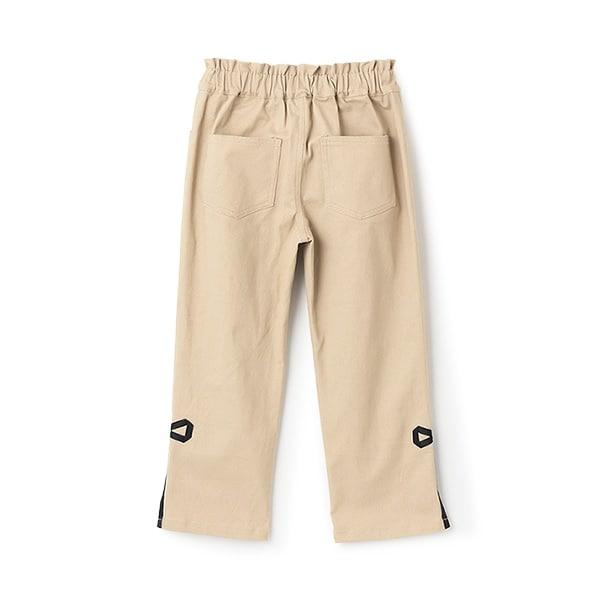 裝飾蝴蝶結側開叉彈力褲