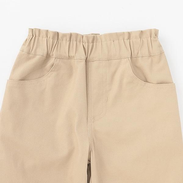 裝飾蝴蝶結側開叉彈力褲