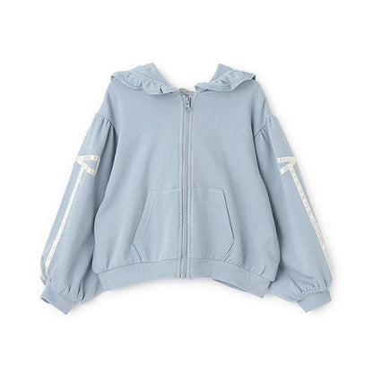 【可成套搭配】【防起球加絨】蝴蝶結條紋全拉鍊衛衣