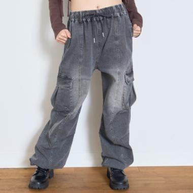 【LTXC】【速幹】【彈力】牛仔工裝褲