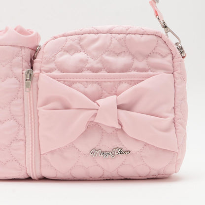 帶有飲料瓶掛架三用斜挎包