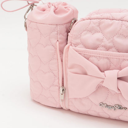 帶有飲料瓶掛架三用斜挎包