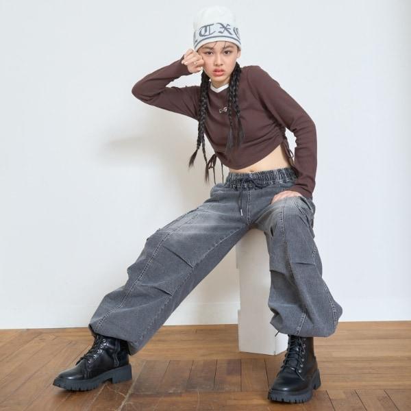 【LTXC】【速幹】【彈力】牛仔工裝褲