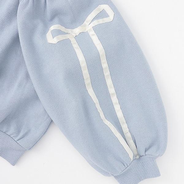 【可成套搭配】【防起球加絨】蝴蝶結條紋全拉鍊衛衣