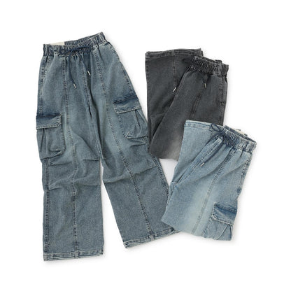 【LTXC】【速幹】【彈力】牛仔工裝褲