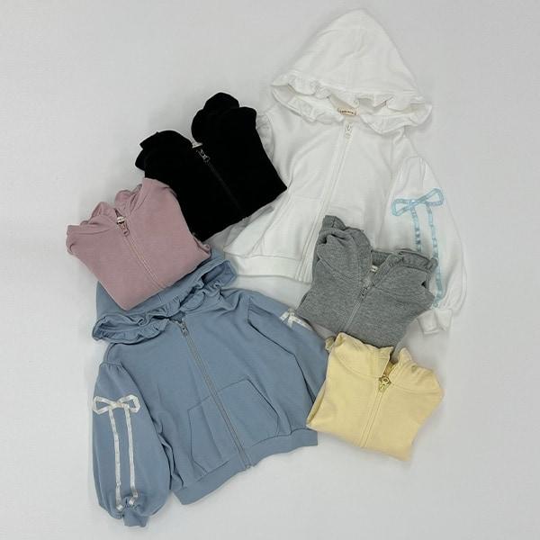 【可成套搭配】【防起球加絨】蝴蝶結條紋全拉鍊衛衣