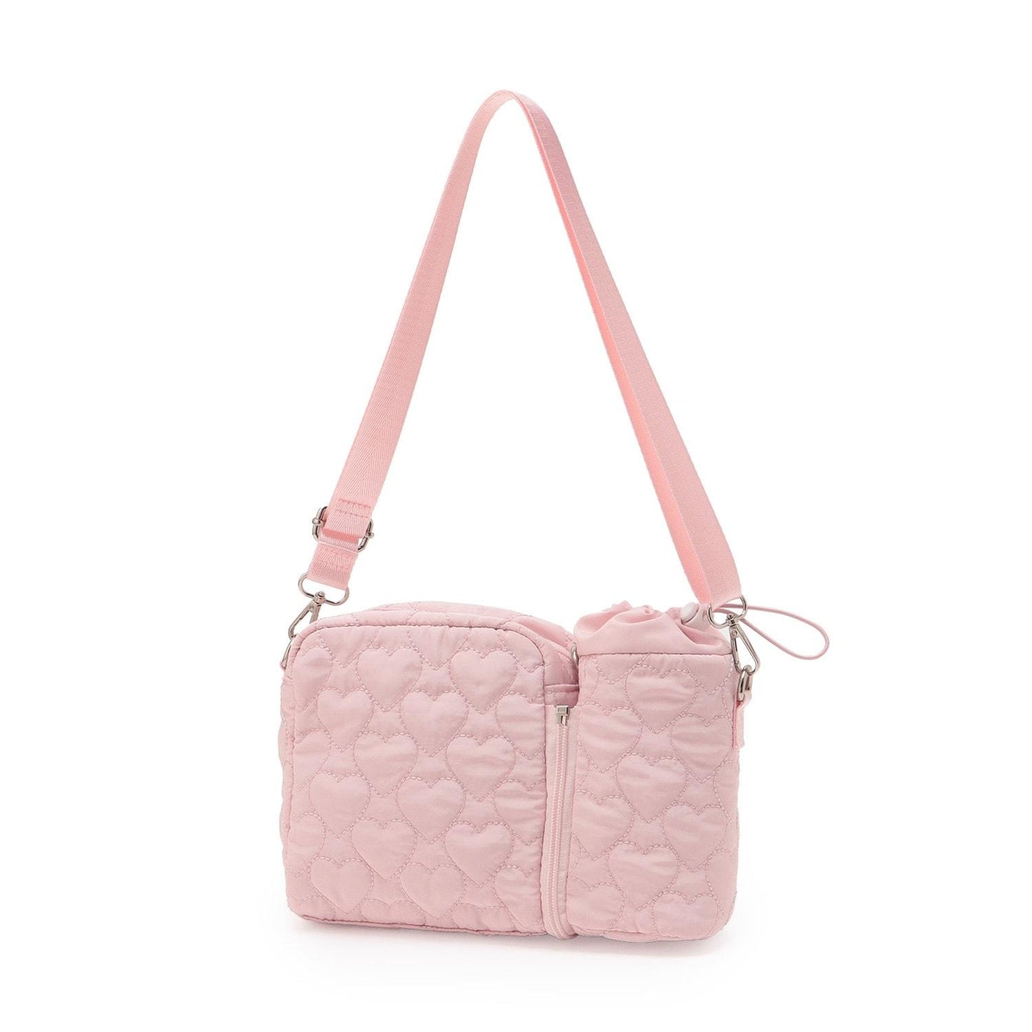 帶有飲料瓶掛架三用斜挎包