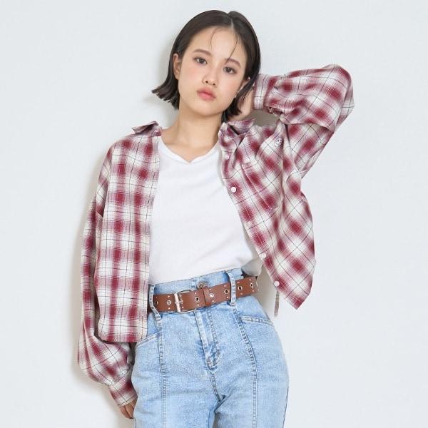 【LTXC】附內搭格子襯衫