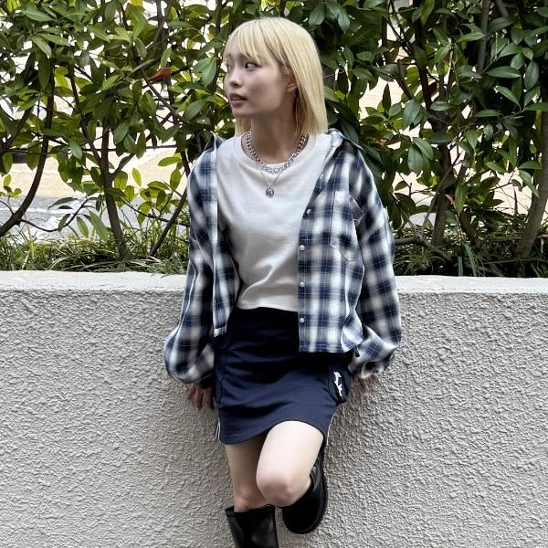 【LTXC】附內搭格子襯衫