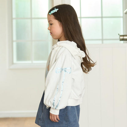 【可成套搭配】【防起球加絨】蝴蝶結條紋全拉鍊衛衣