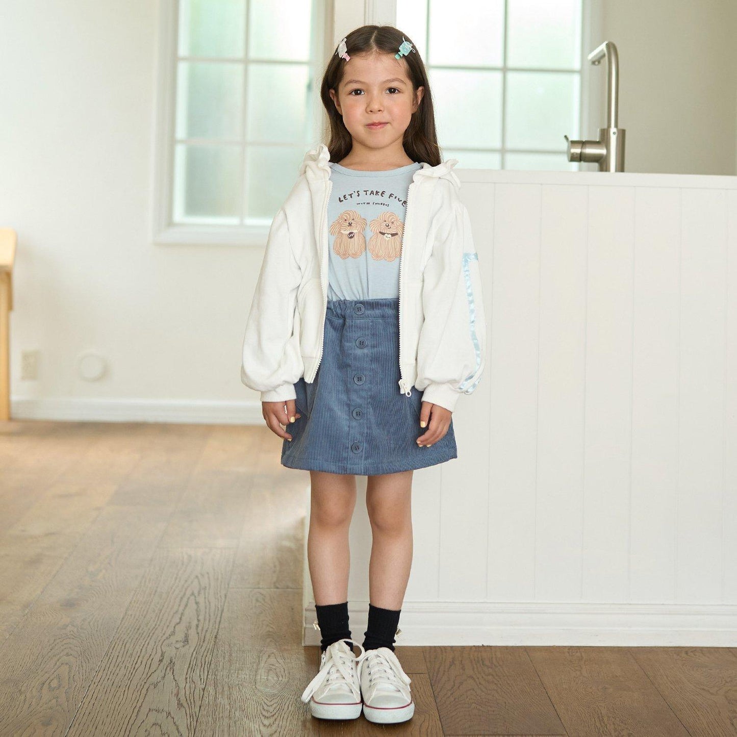 【可成套搭配】【防起球加絨】蝴蝶結條紋全拉鍊衛衣