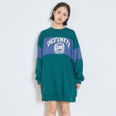 【7days】拼接連衣裙