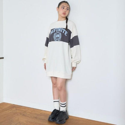 【7days】拼接連衣裙