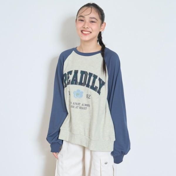 【7days】拼色格紋標誌衛衣