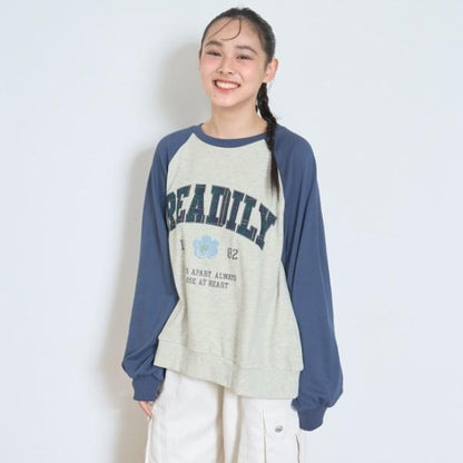 【7days】拼色格紋標誌衛衣