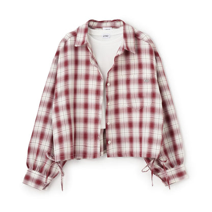 【LTXC】附內搭格子襯衫