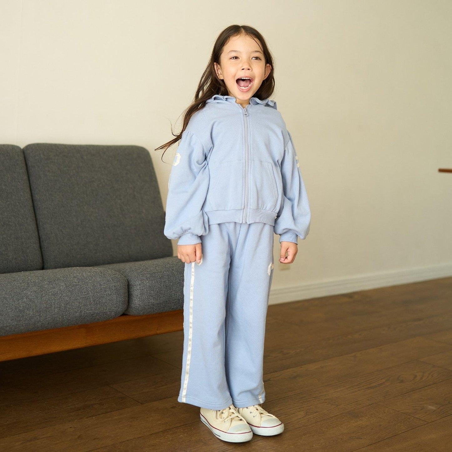 【可成套搭配】【防起球加絨】蝴蝶結條紋全拉鍊衛衣