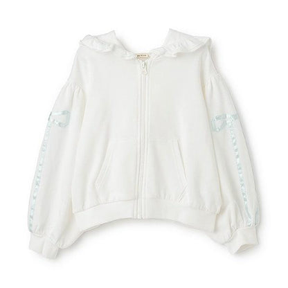 【可成套搭配】【防起球加絨】蝴蝶結條紋全拉鍊衛衣