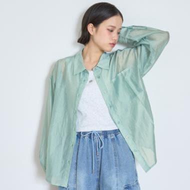 帶內搭透視襯衫