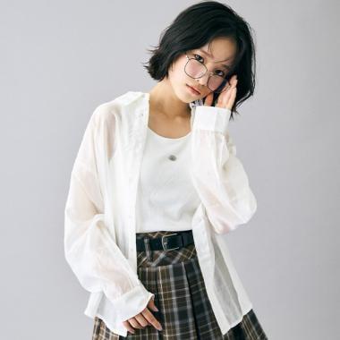 帶內搭透視襯衫