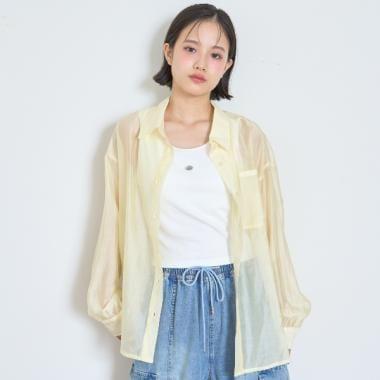 帶內搭透視襯衫