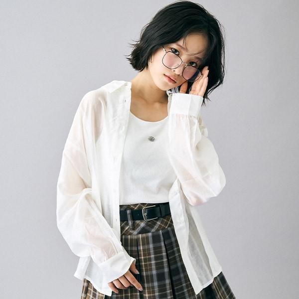 帶內搭透視襯衫