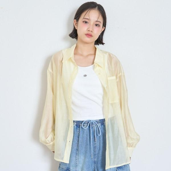 帶內搭透視襯衫