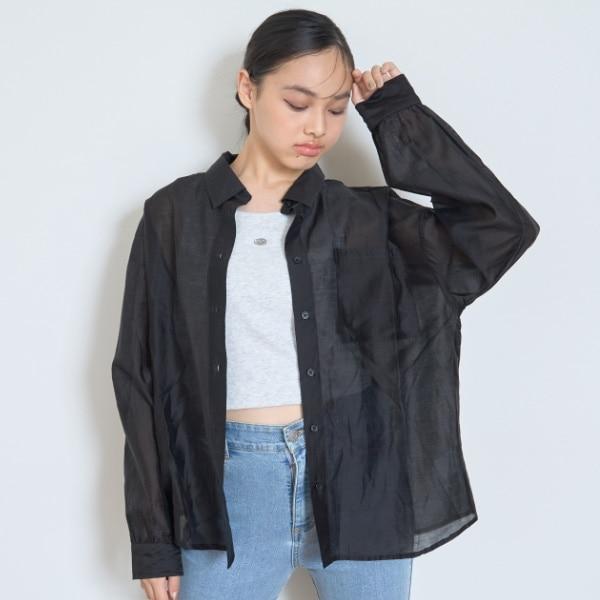 帶內搭透視襯衫