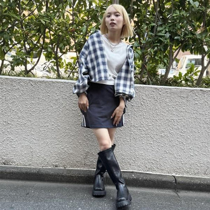 【LTXC】附內搭格子襯衫