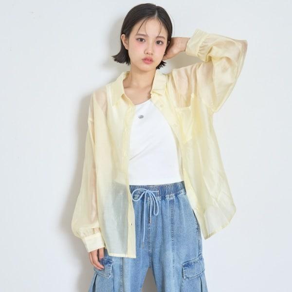 帶內搭透視襯衫