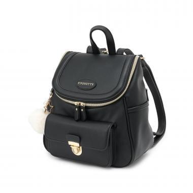 帶吊飾水桶型雙肩包