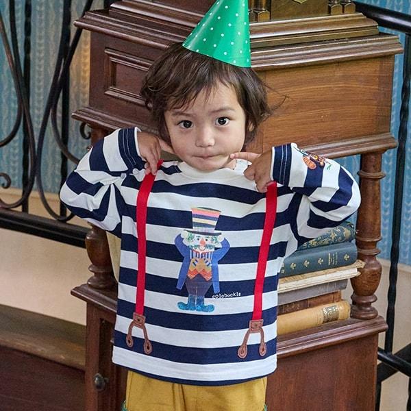 【コロボックル】條紋長袖T恤